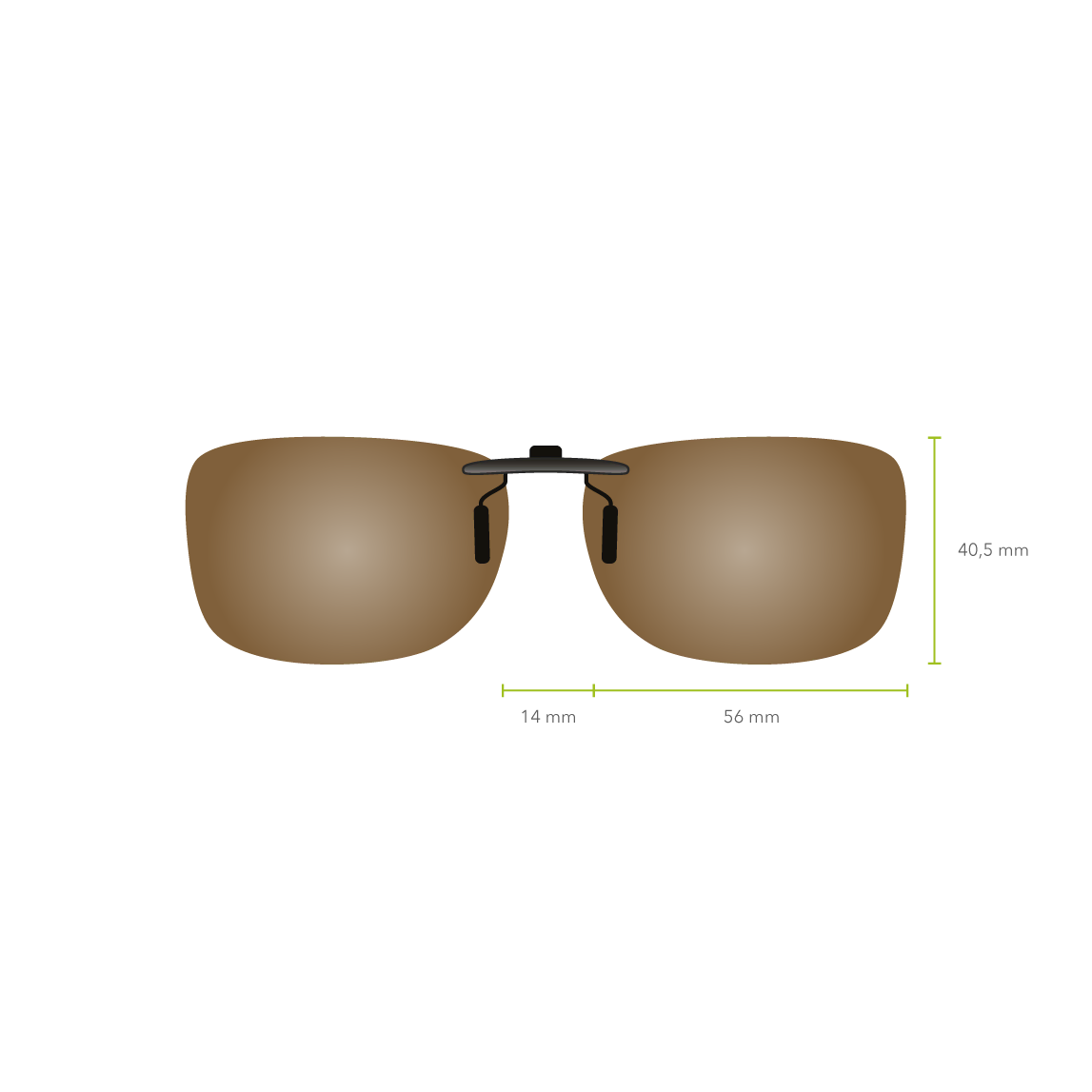 Clip-on 502 (Marrón)
