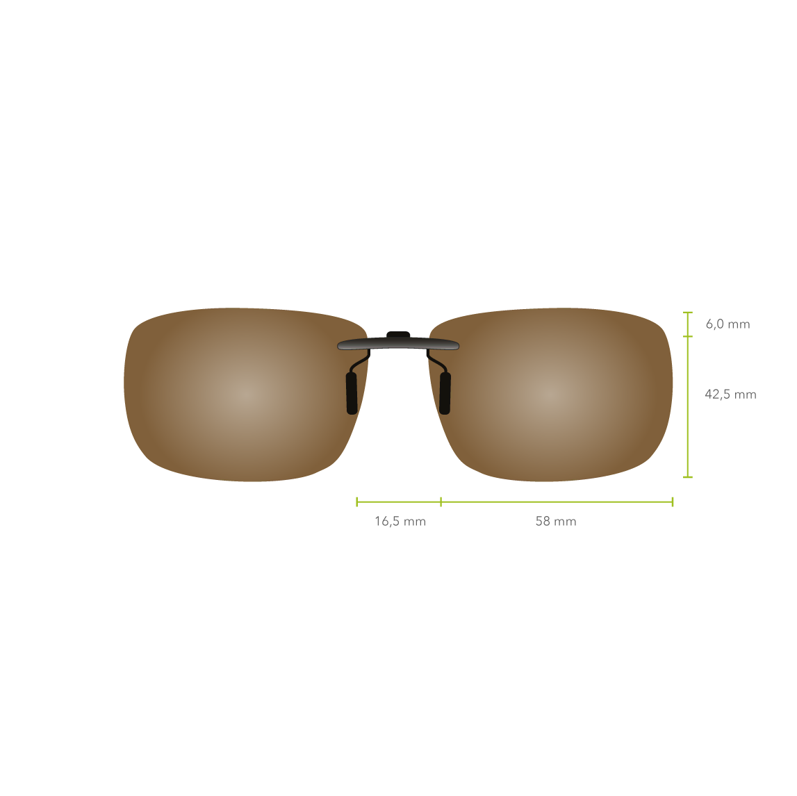 Clip-on 505 (Marrón)