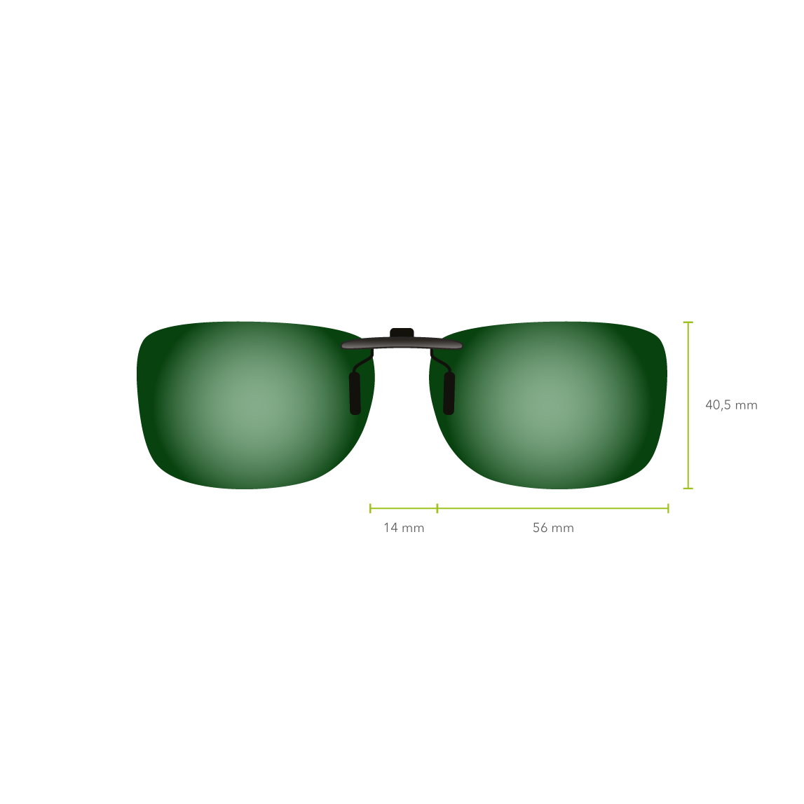 Clip-on 541 (Espejo Verde)