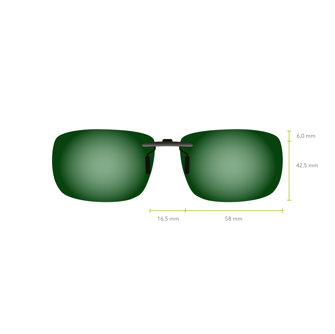 Clip-on 543 (Espejo Verde)