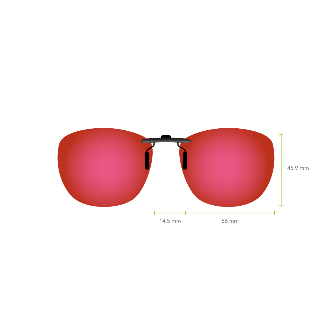 Clip-on 544R (Espejo Rojo)