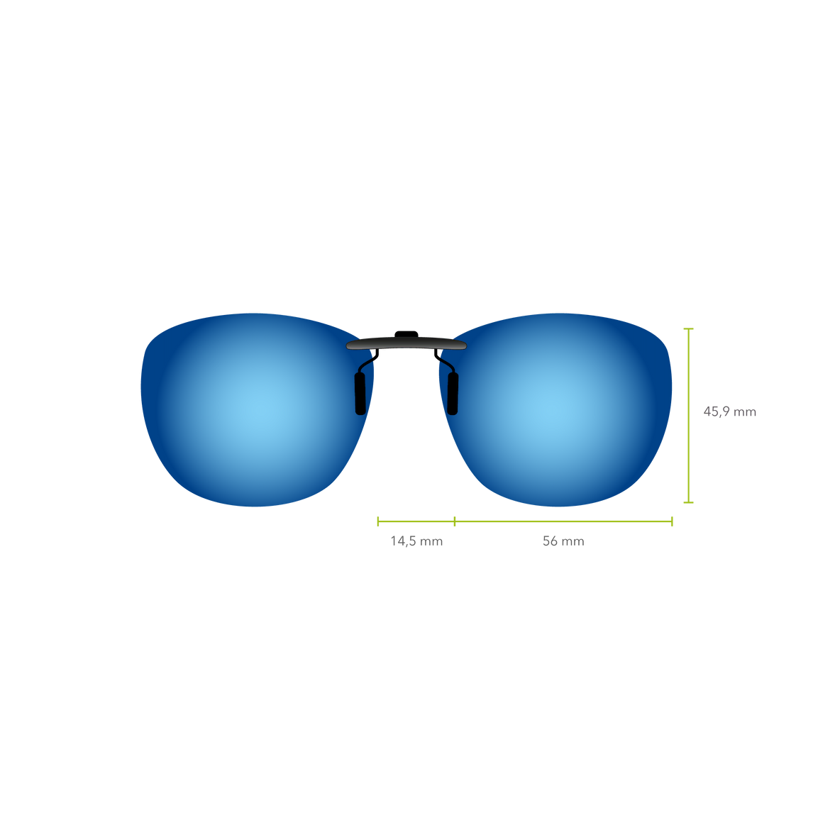 Clip-on 544 (Espejo Azul)