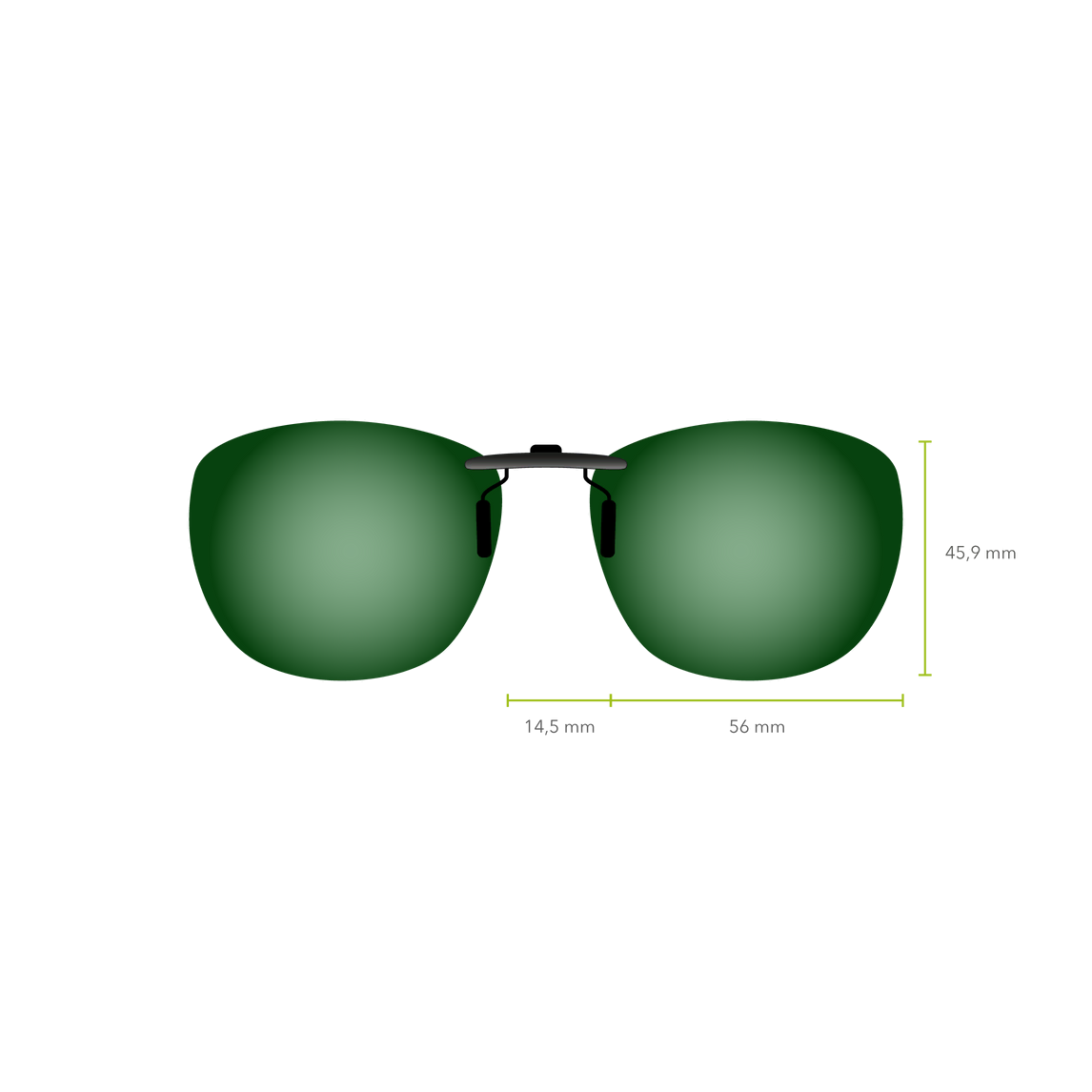 Clip-on 545 (Espejo Verde)