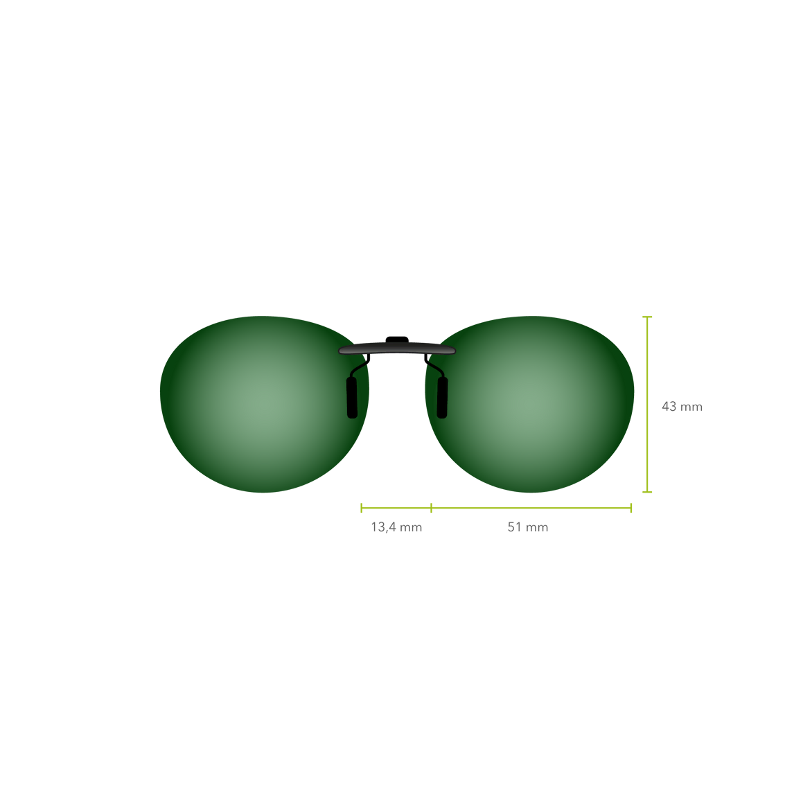 Clip-on 549 (Espejo Verde)