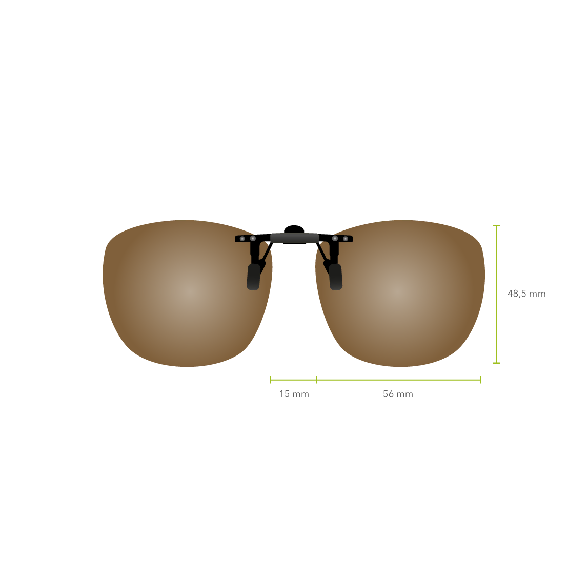 Clip-on 612 (Marrón)