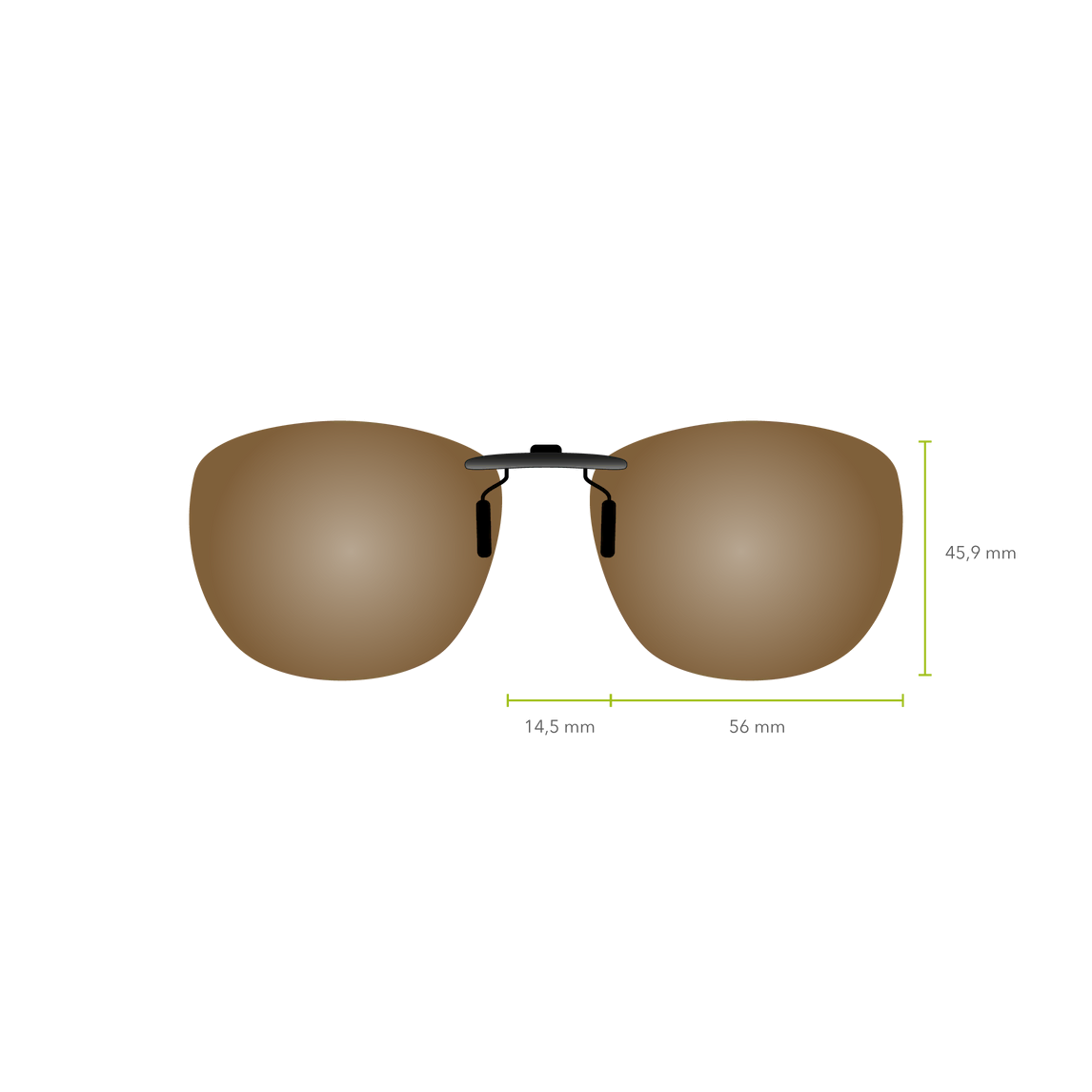 Clip-on 510 (Marrón)