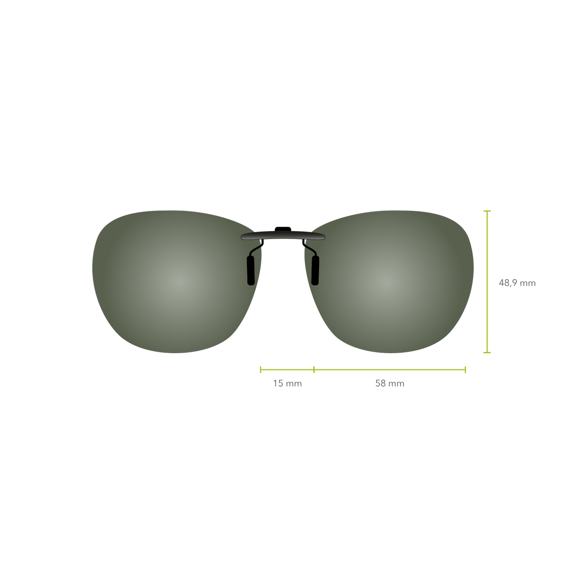 Clip-on 534 (Verde G-15)