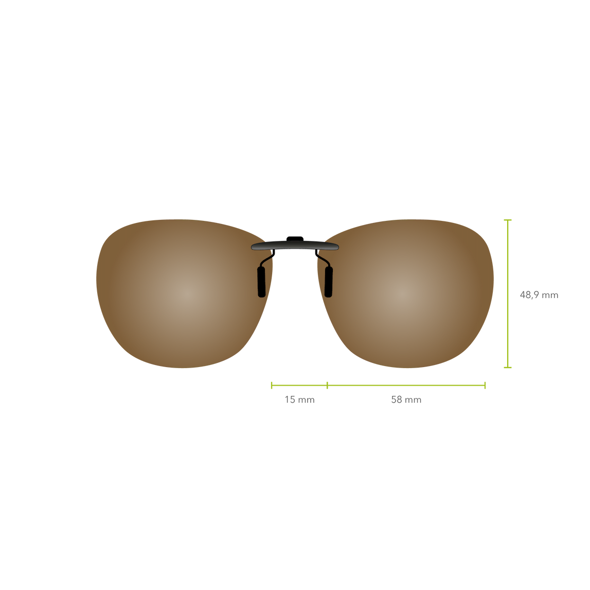 Clip-on 535 (Marrón)