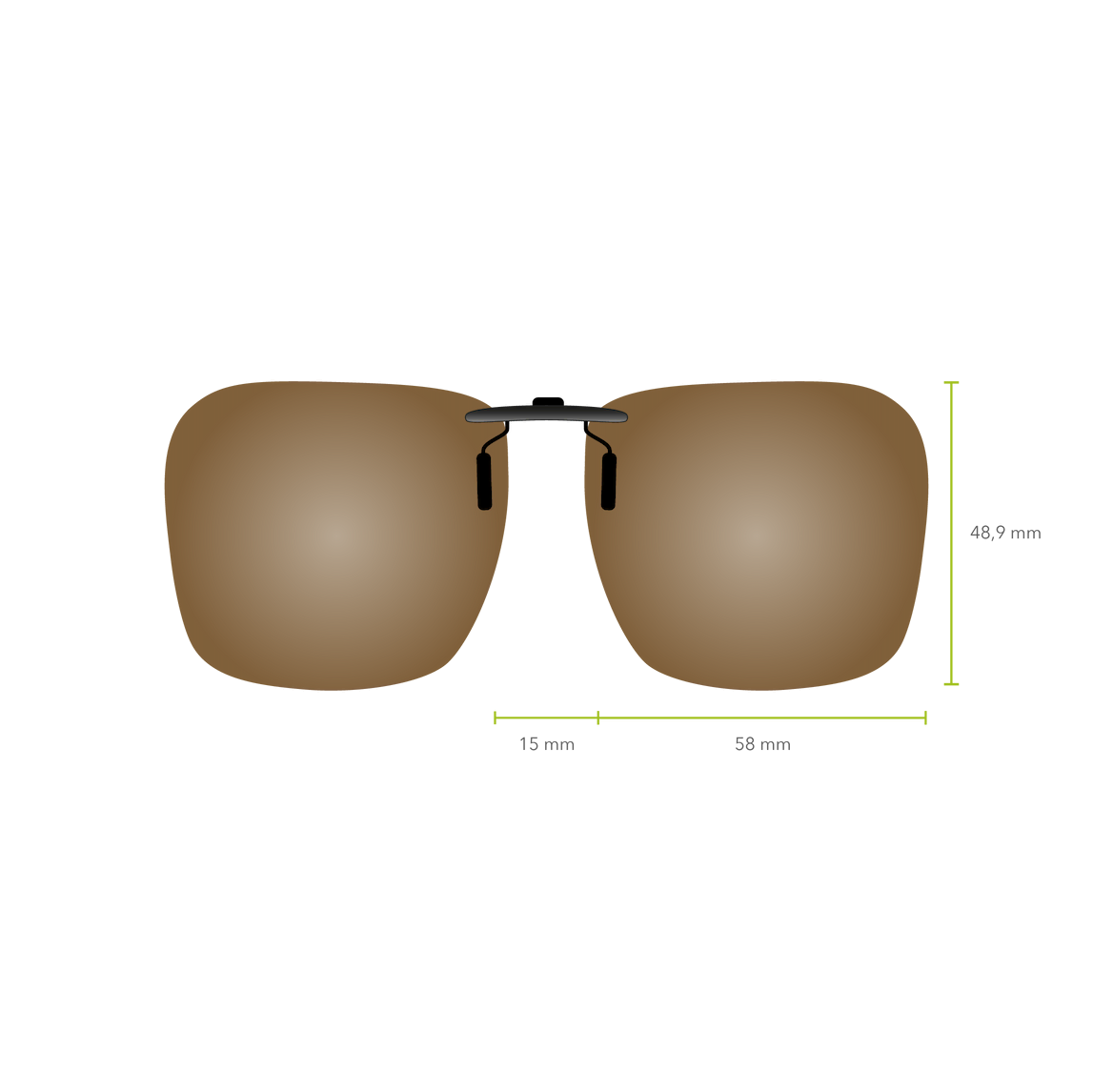 Clip-on 585 (Marrón)