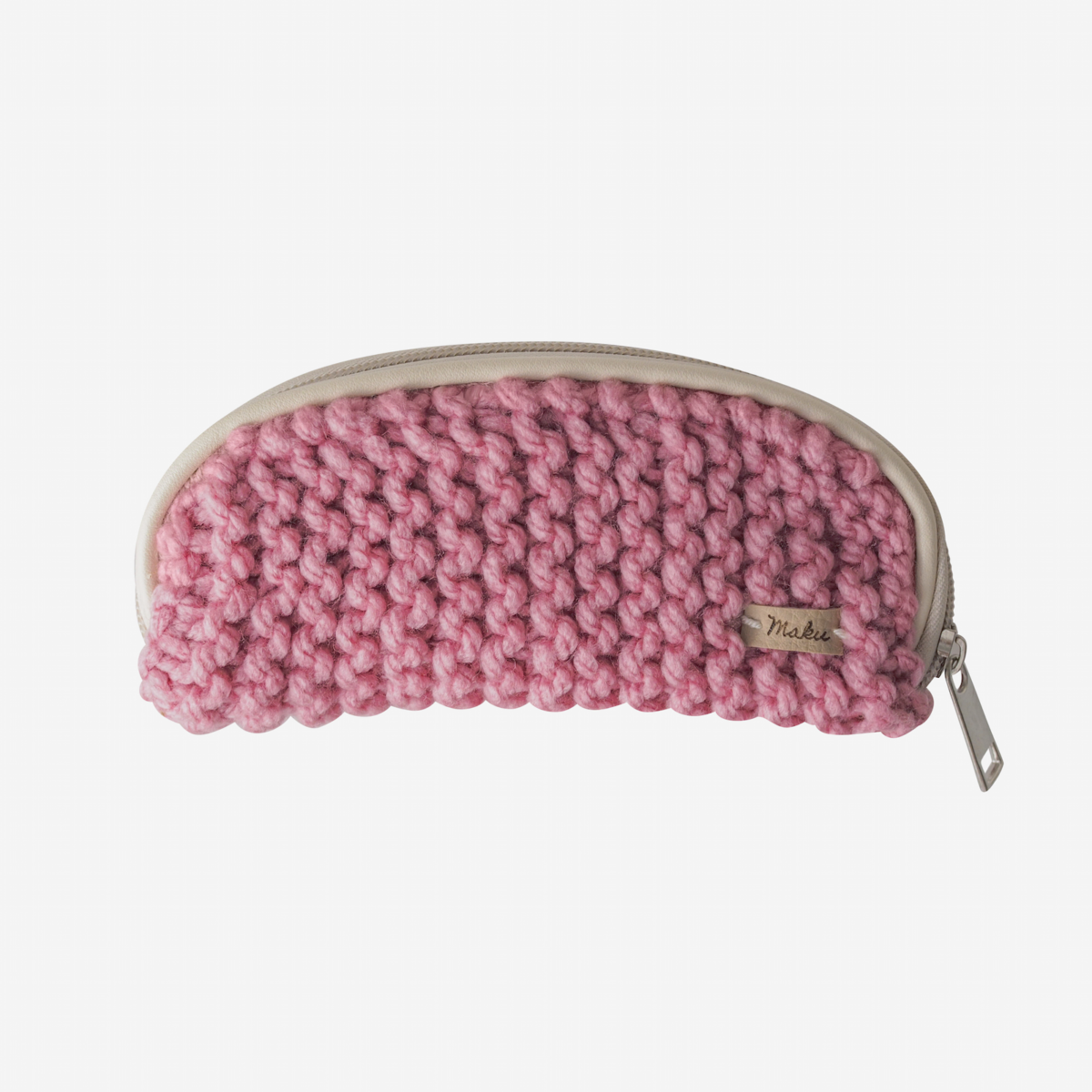 Estuche protector de gafas forrado en lana rosa