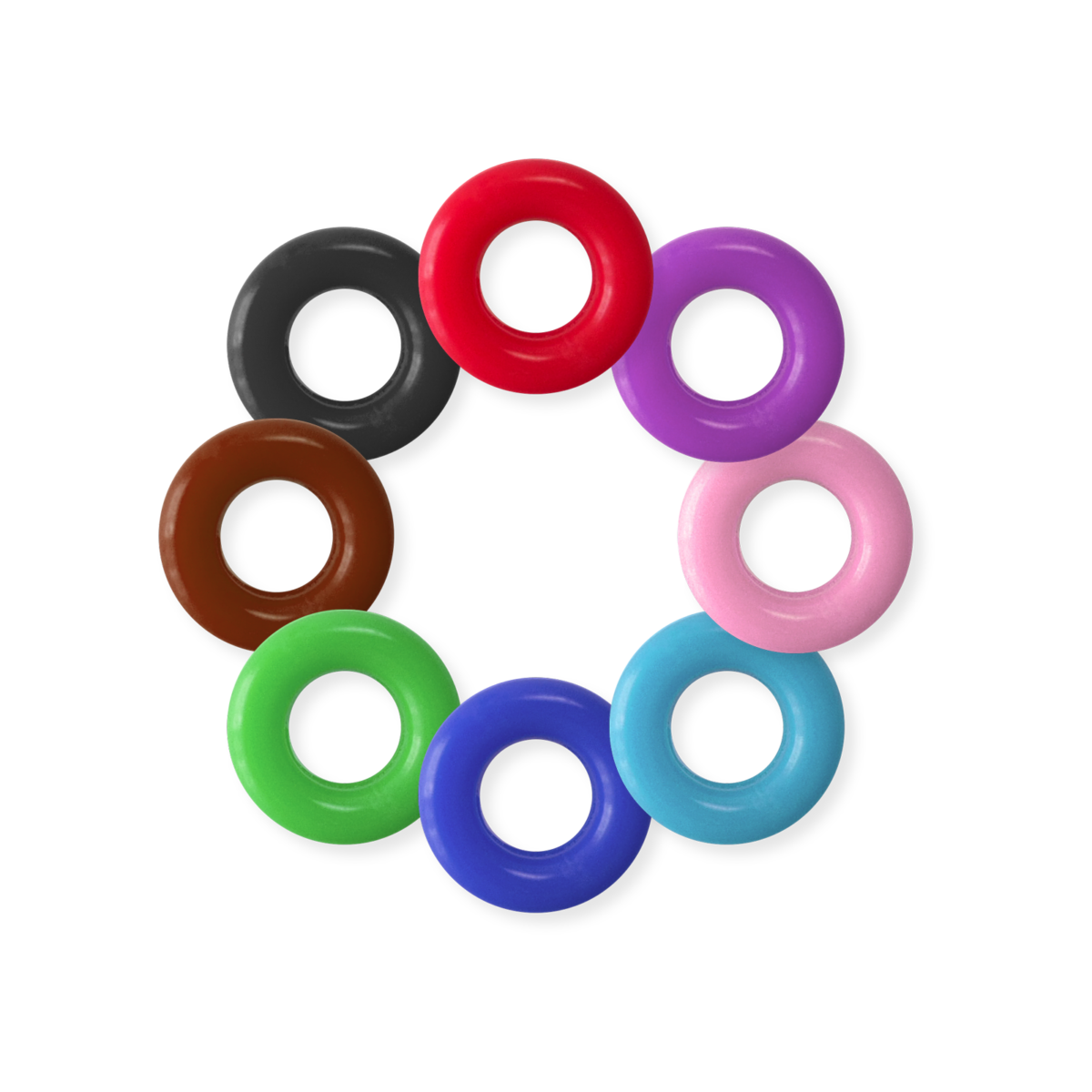 Topes de silicona antideslizantes multicolor para gafas