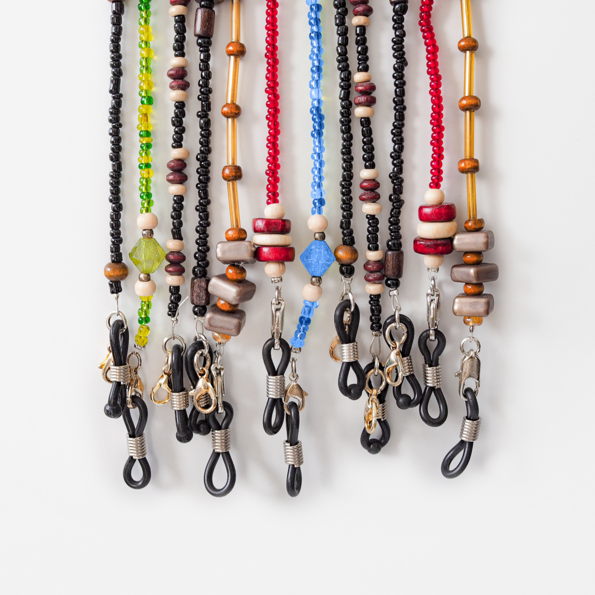 Surtido de cadenas de gafas de abalorios estilo boho-chic