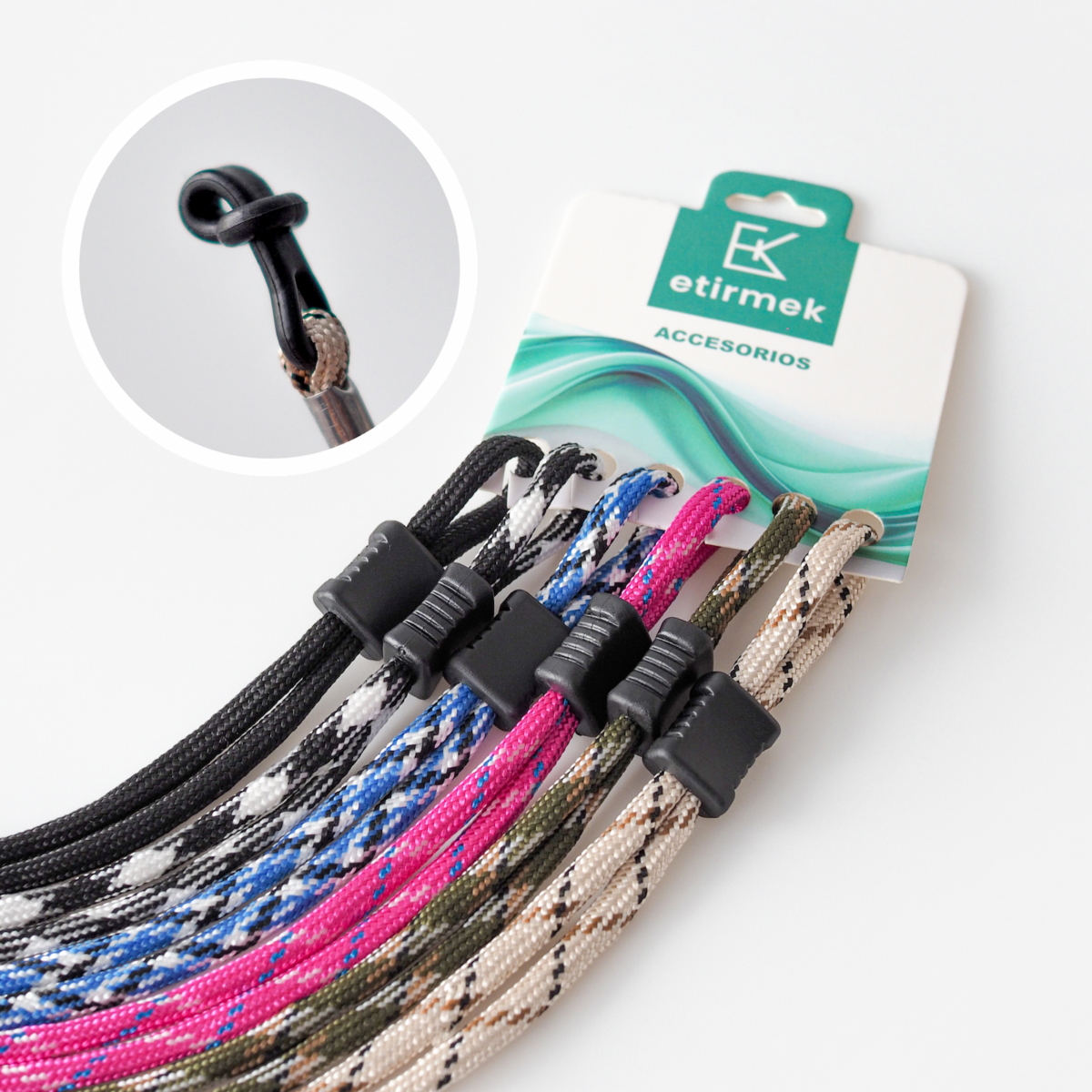 Detalle del pack de cordones superagarre sport