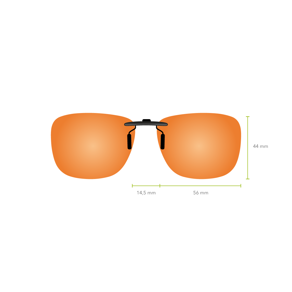 Clip-on 518 (Orange)