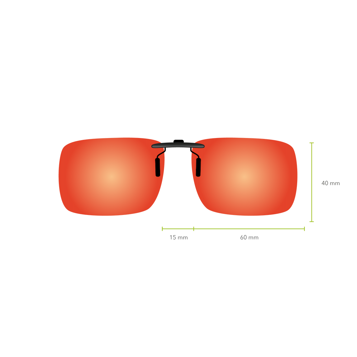 Clip-on Fijo | Ref: 589 (Deep Orange)