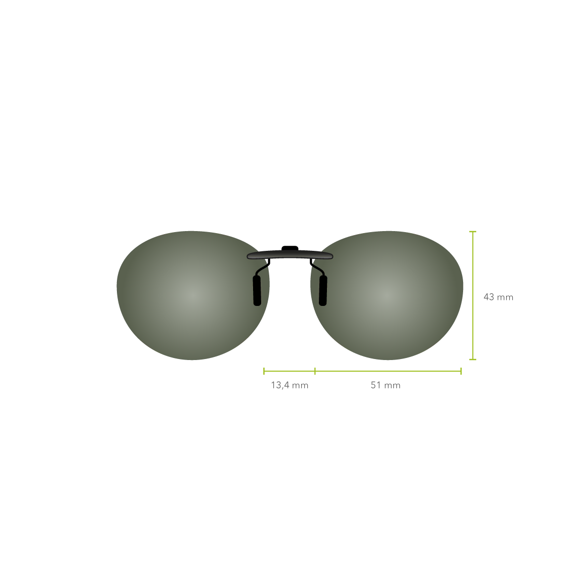 Clip-on 521 (Verde G-15)
