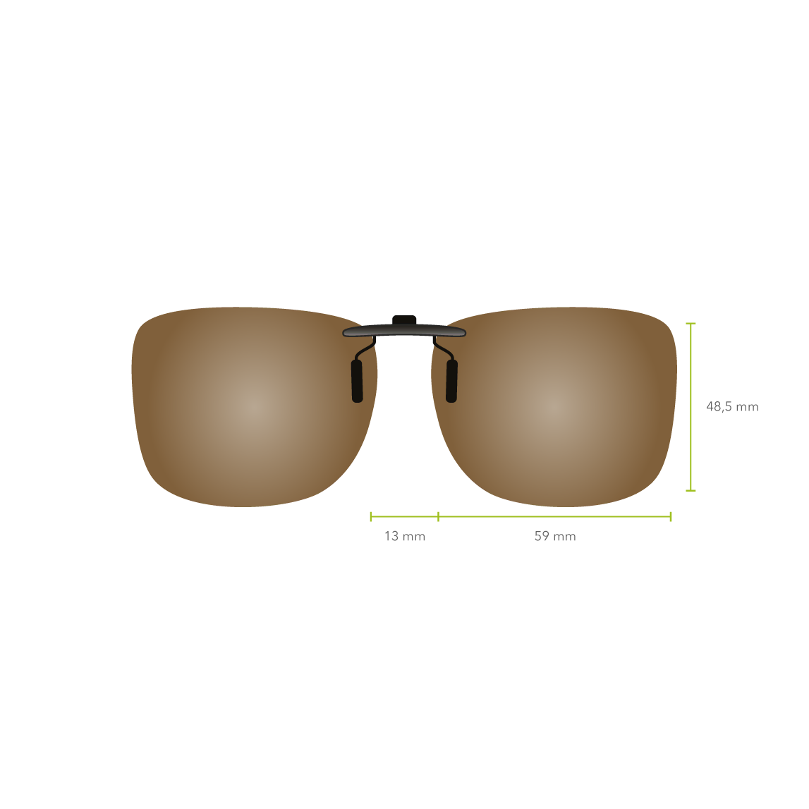 Clip-on 538 (Marrón)