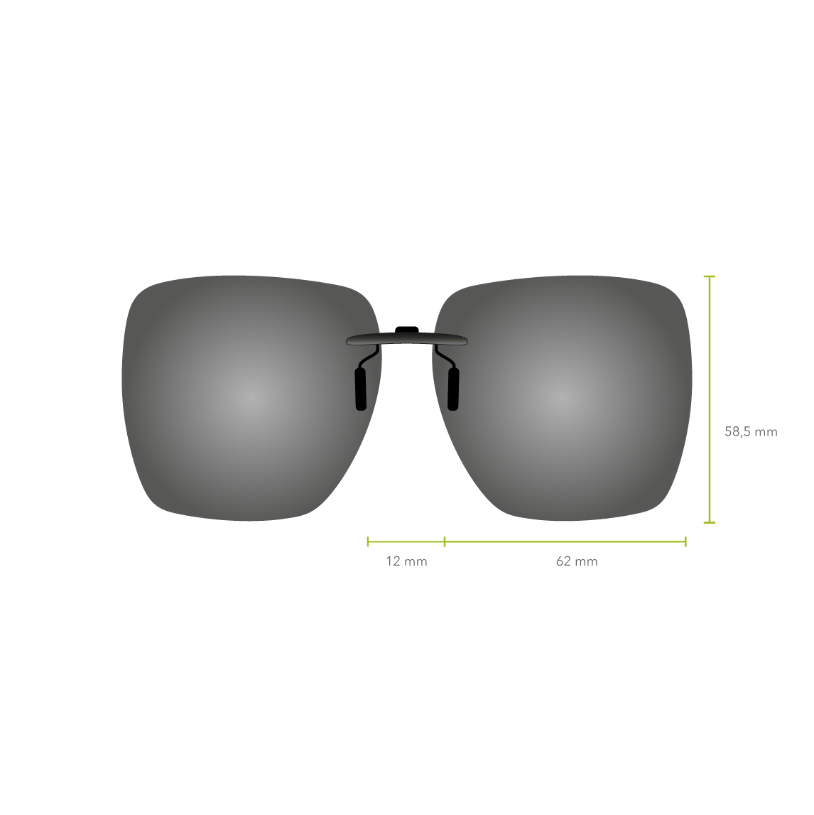 Clip-on 580 (Gris)