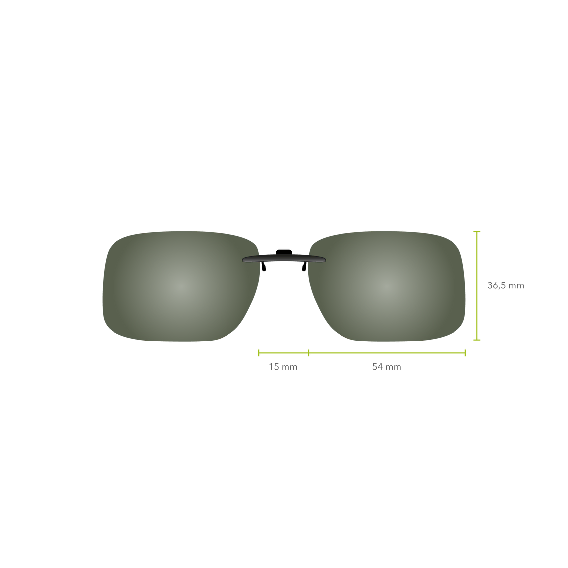 Clip-on 551 (Verde G-15)