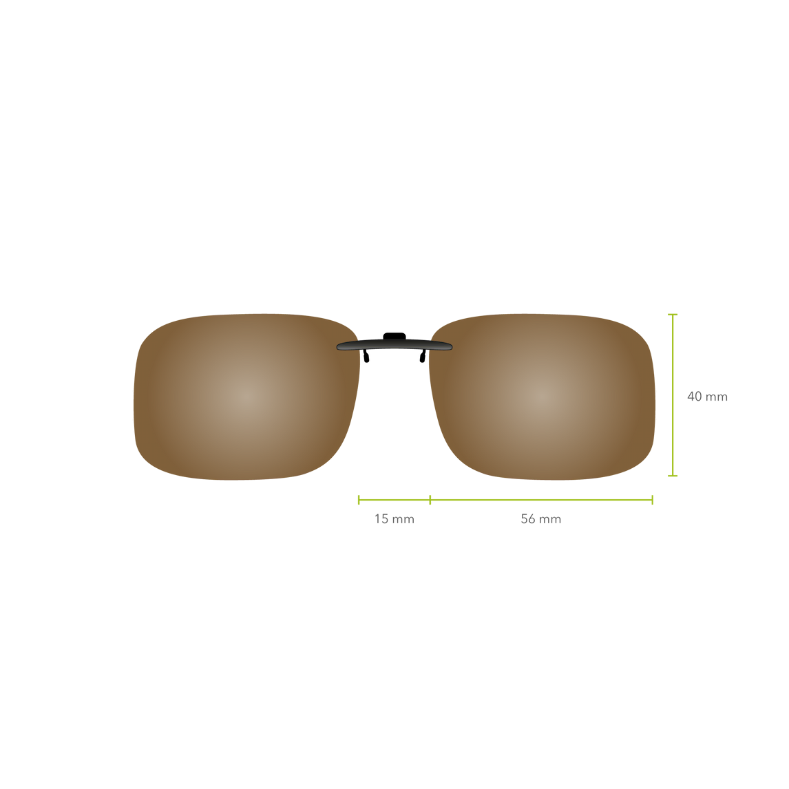 Clip-on 555 (Marrón)