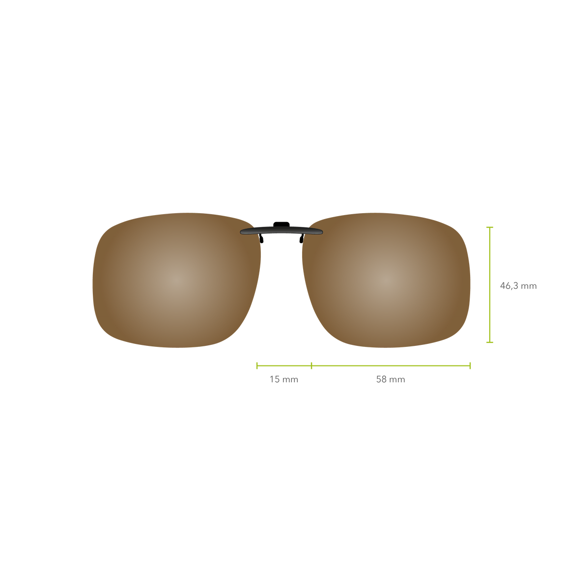 Clip-on 557 (Marrón)