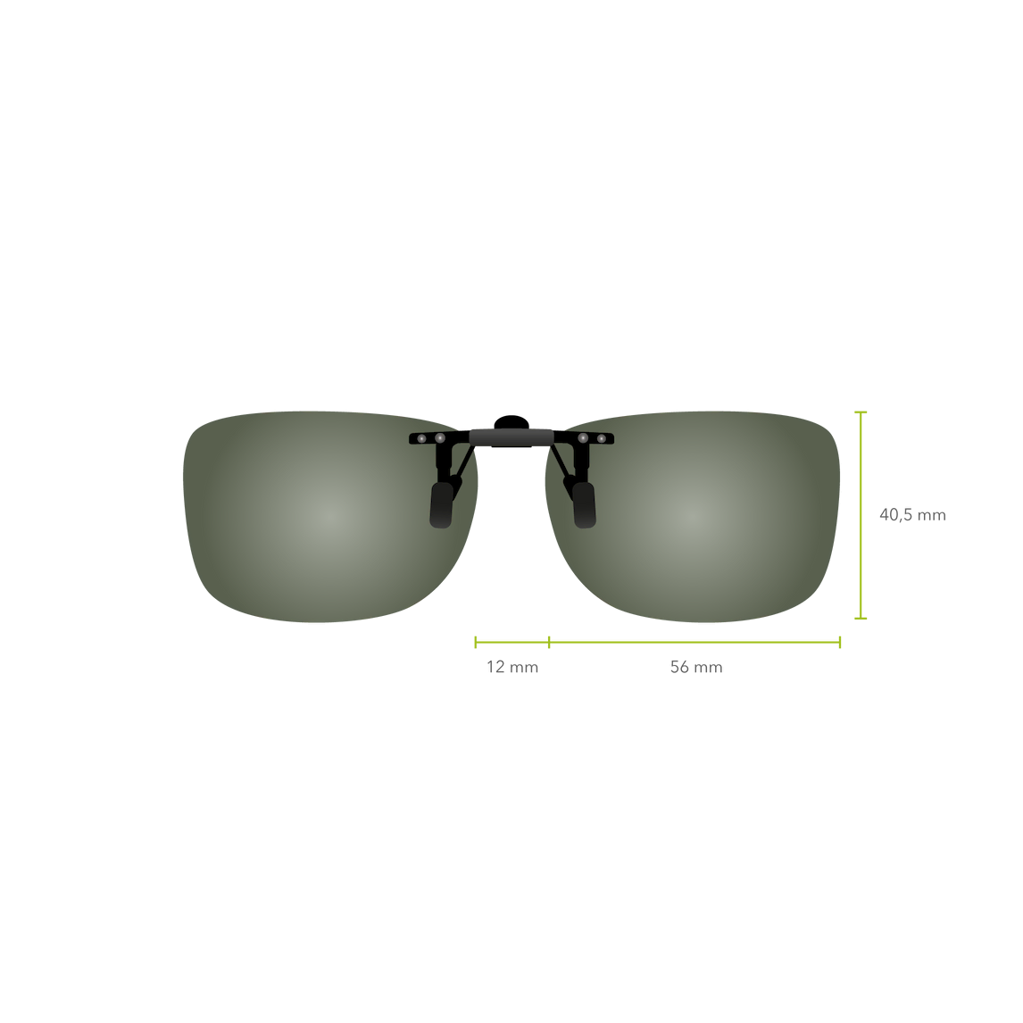 Clip-on Abatible 600 (Verde G-15)