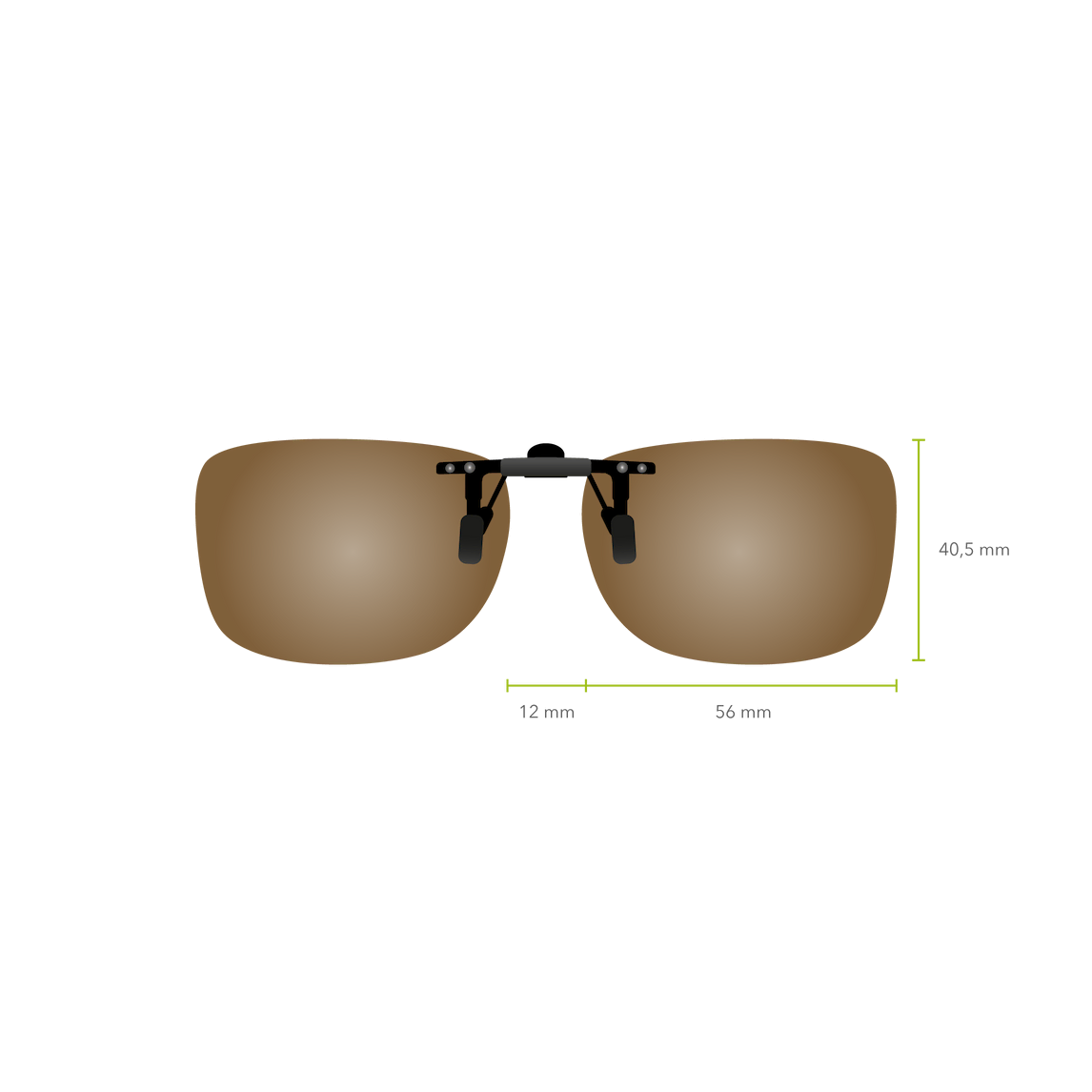 Clip-on Abatible 601 (Marrón)