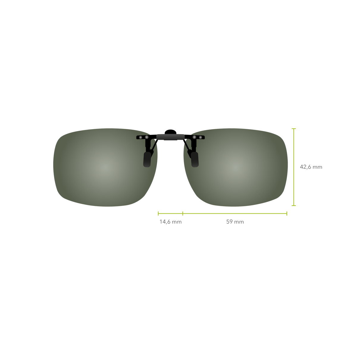 Clip-on Abatible 605 (Verde G-15)
