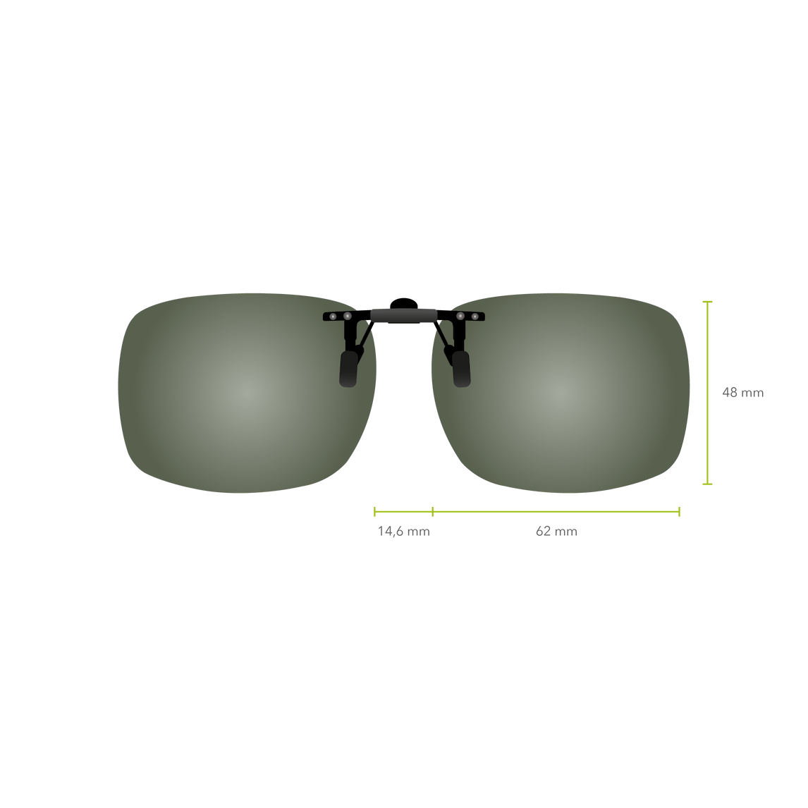 Clip-on Abatible 615 (Verde G-15)