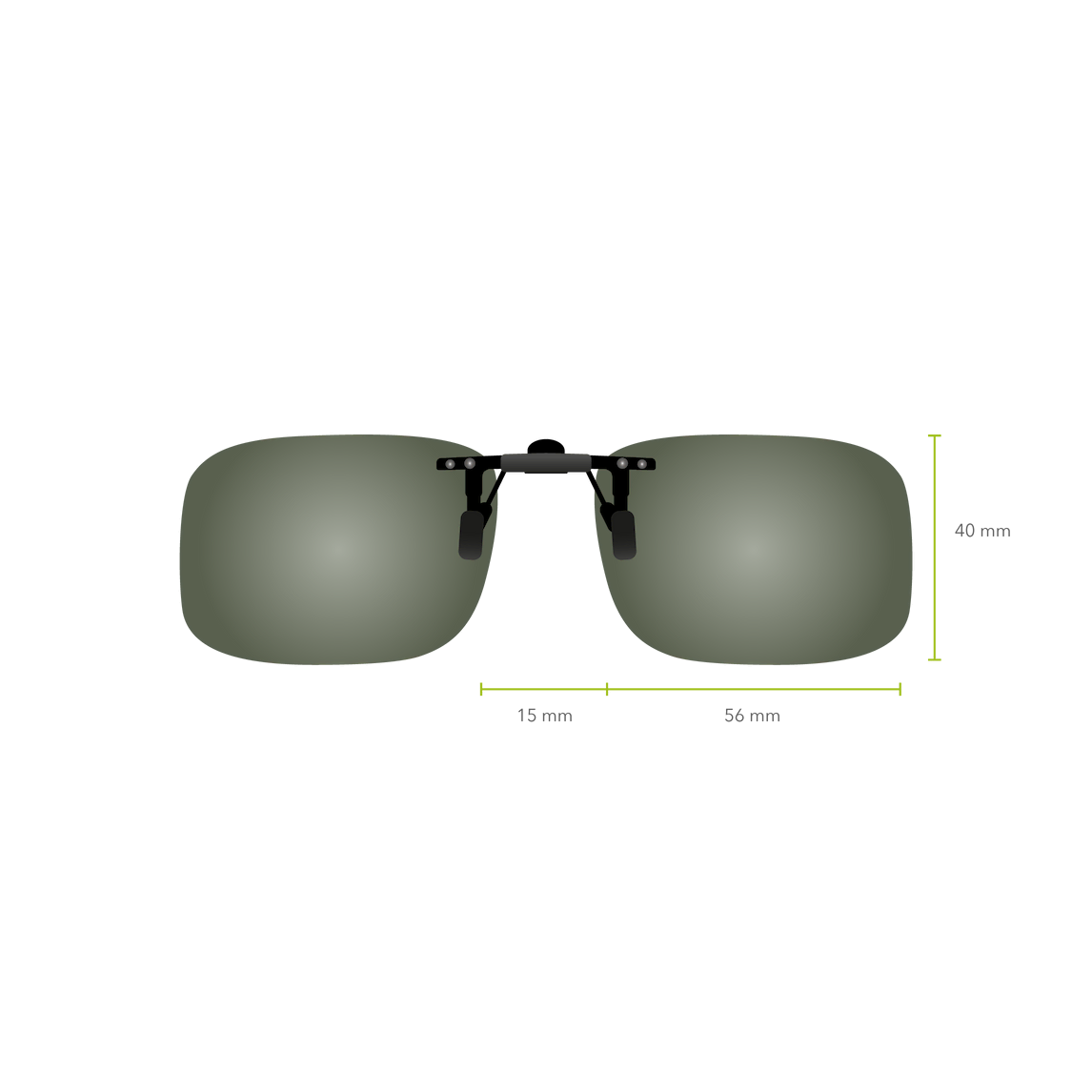 Clip-on Abatible 617 (Verde G-15)