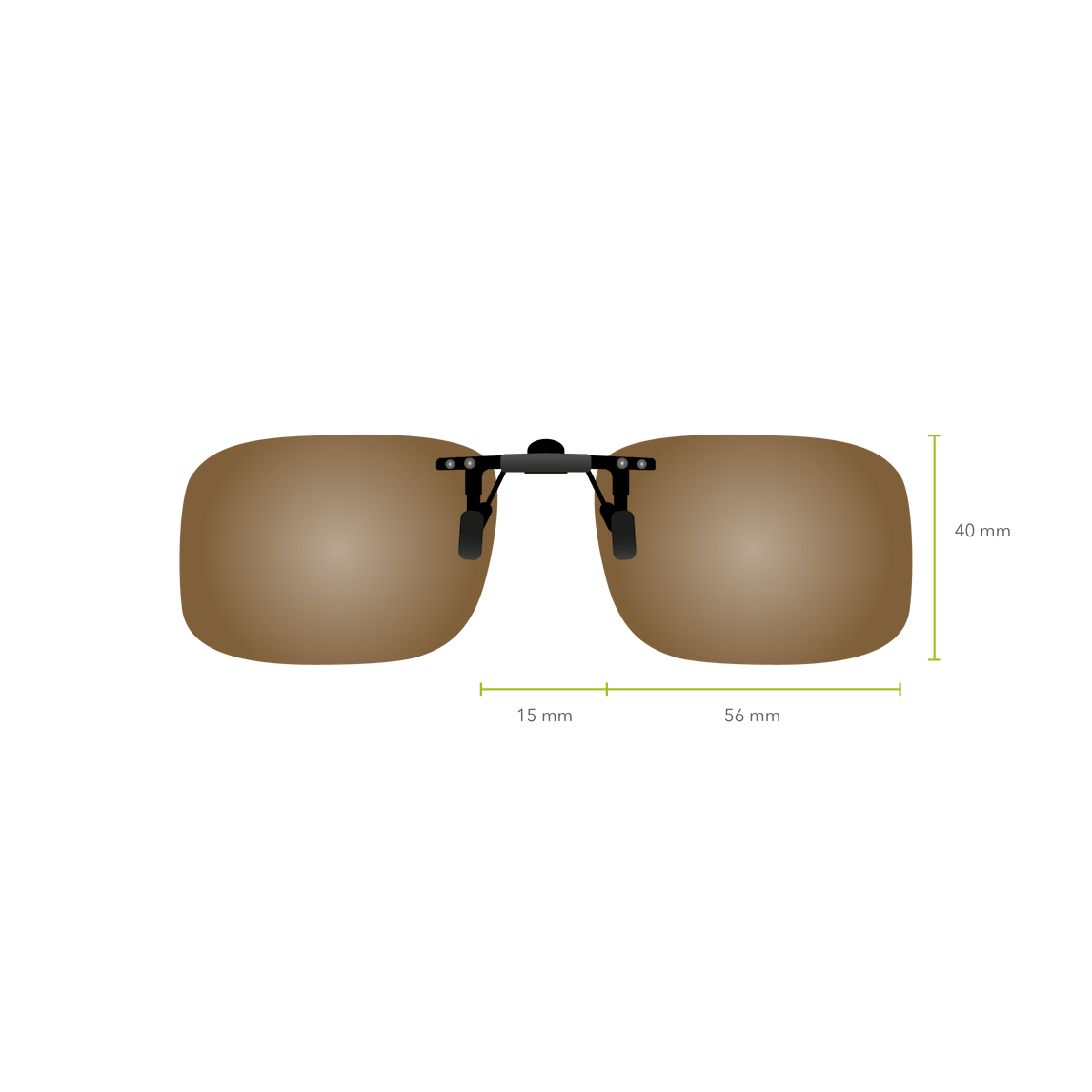 Clip-on Abatible 618 (Marrón)