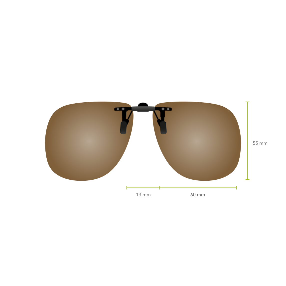 Clip-on Abatible 628 (Marrón)