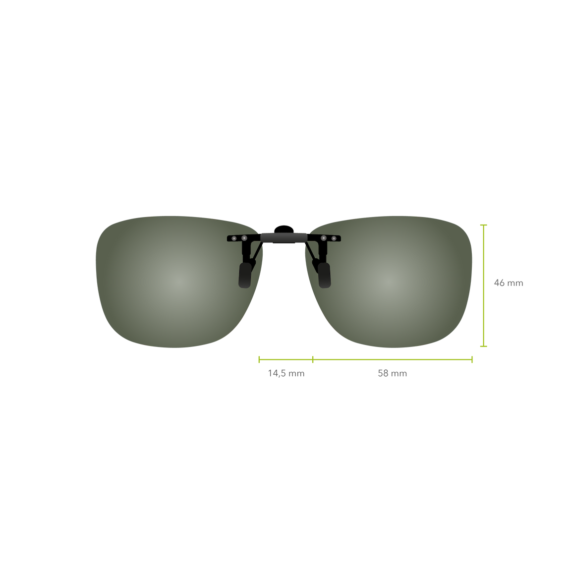 Clip-on Abatible 631 (Verde G-15)