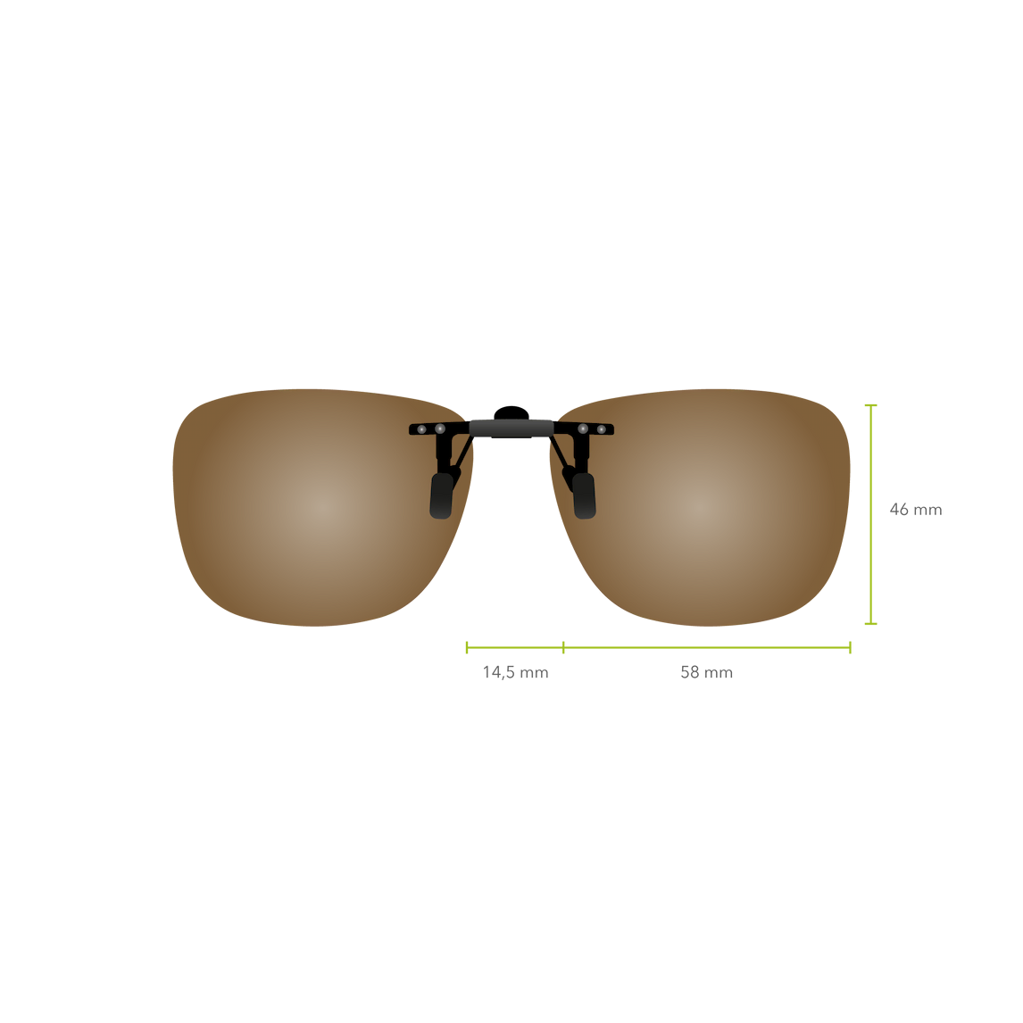 Clip-on Abatible 632 (Marrón)