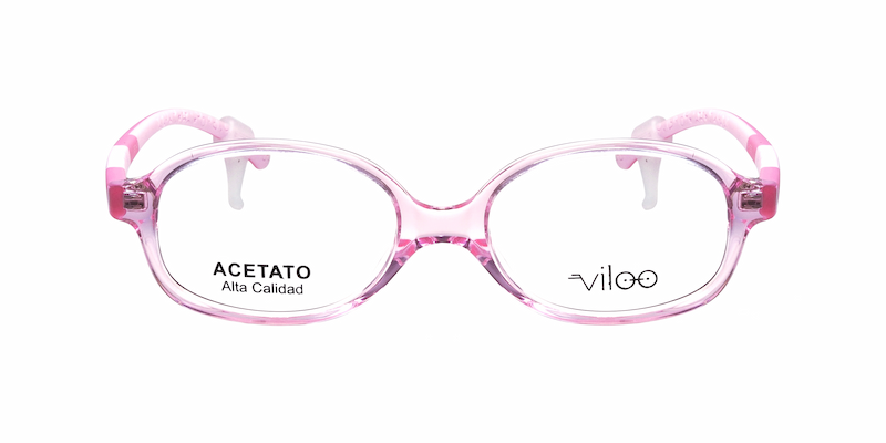 Montura Infantil de Acetato de Puente Invertido Rosa