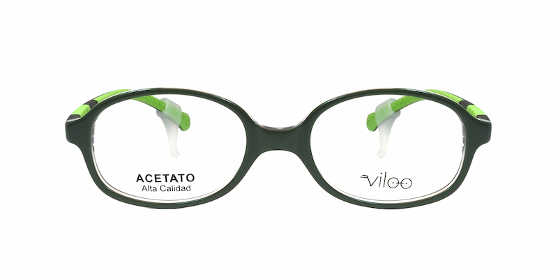 Montura Infantil de Acetato de Puente Invertido Verde